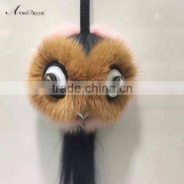 Wholesale Good Quality Fox Fur Ball Keychain Manufacturers in China photo-2