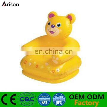 PVC inflatable bear shaped chair inflatable cartoon animal sofa inflatable seat for kids