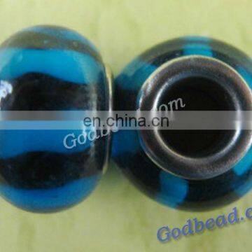 P57 beautiful glass bead wholesale handmade murano lampwork glass european beads fit for charm bracelets