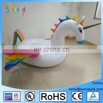 Giant Rainbow Unicorn / Pegasus Pool Float Inflatable