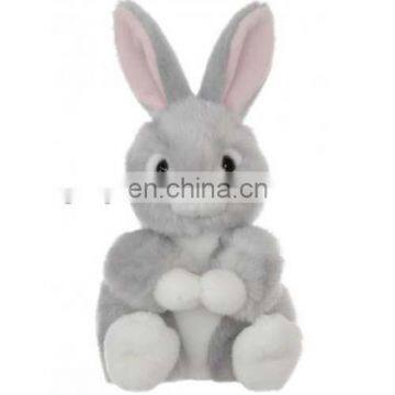 Lovely 10inch tall grey teddy rabbit soft toy