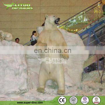 Shopping Hall Decoration LifeLike Animal Animatronic Polar Bear