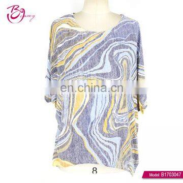 Popular Style Latest Daily Wear Women Print Fashion Tops