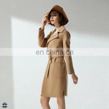 T-WC001 2016 Fashion Women Winter Wool Yarn Long Coats