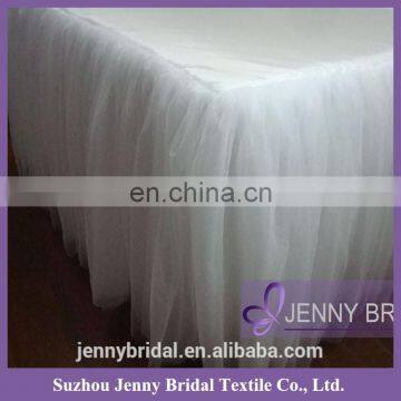 TC091-6 Tutu Table Skirt Table Skirting Designs for Wedding Tulle Table Skirt photo-2