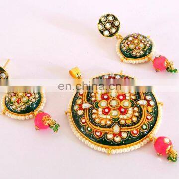 WHOLESALE TANJORE HANDMADE PENDANT SET ONLINE