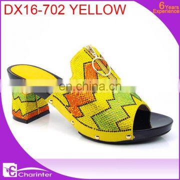 Wholesale Italian Ladies Shoes Ladies High Heel Shoes Ladies Slipper With Stones photo-6