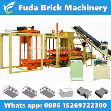 QT4-18 Hydraulic Automatic Block Making Machine, Concrete Brick Production Line Price for Sale in India photo-5