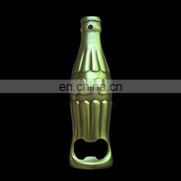 Custom made popular antique plated bottle shape beer opener