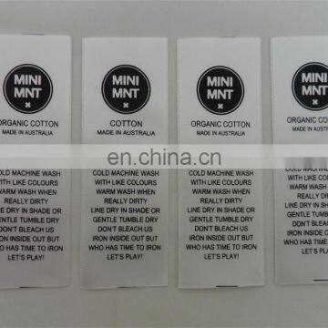 Custom Private Satin Ribbon Cotton Garment Wash Label Care Label Silk Printing Label Tag photo-4