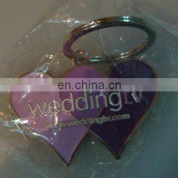 2016 hot selling custom design wedding keychain, wedding favor/gift promotional souvenir keychain/key finder