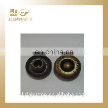 14L antique brass jeans rivet with LOGO