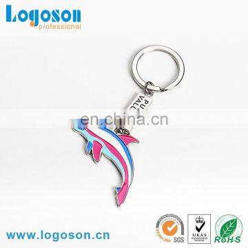 2015 novelty gift souvenir items custom design keychain dolphin souvenir