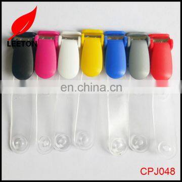 Factory supply colorful plastic name ID badge clips