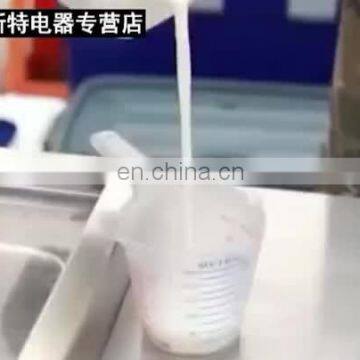 single pan double pan and refrigeration buckets fruit,milk fried ice cream machine| fry ice cream machine