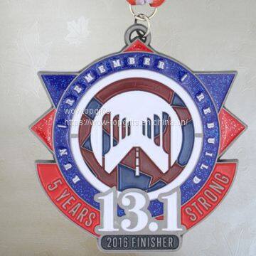 Enamel Glitter Finisher Sports Medal,Cheap Challenge Sports Medal, Sports Meeting Medals Wholesale,Medals