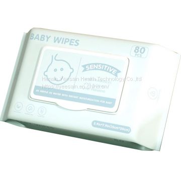 80pcs per pack15*20cm non woven Baby wet Wipes high quality