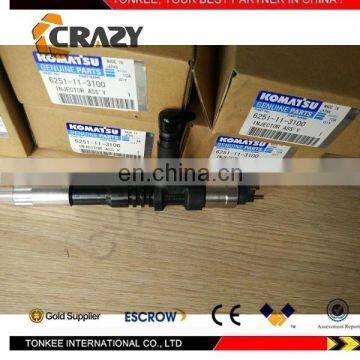 Excavator PC450-8 PC400-8 fuel injector assy 6251-11-3100