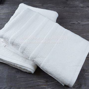 Custom Star Hotel Supplies High Quality Pure White Cotton Towel photo-2