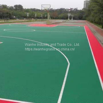 Wanhe OEM Plastic Sport Court Flooring Indoor and Outdoor Courts photo-4