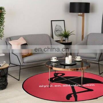 Flamingo 7x7' Round Beach Mat Reversible Polypropylene Outdoor Rug Patio Picnic Mats photo-6