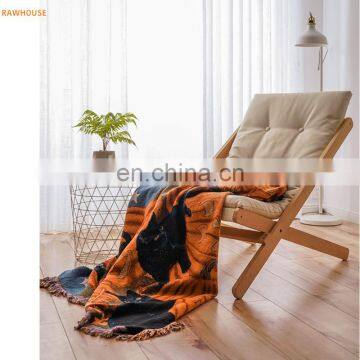 RAWHOUSE Wholesale Kitten Halloween Style Christmas Kids Love Halloween Decoration Throw Blanket photo-7