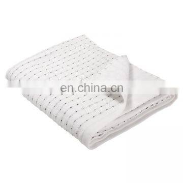 100% Cotton custom white fancy daily necessities rhombus pattern soften hand face and bath towels