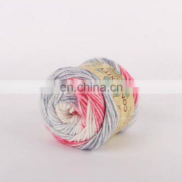 Special Dyed Multicolor Yarn , Rainbow Hand Knitting Yarn photo-3