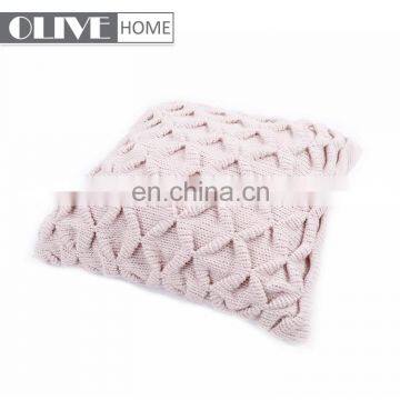2018 American Style Knit Home Decorative Sofa Cushion Cover With Buttons photo-5