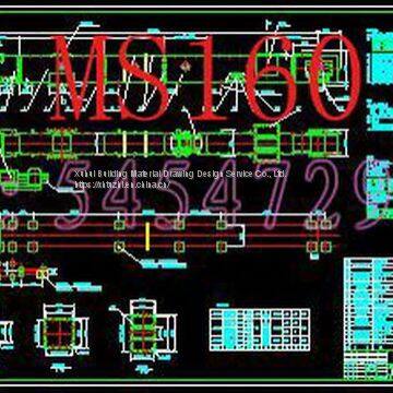 Чертежи погрузочно-выгрузочного конвейера MS320 с ленточным транспортером