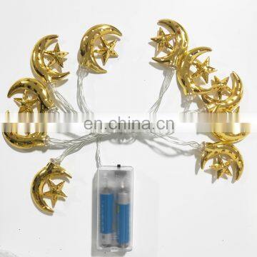 10L Led Iron Moon Star Night Ceiling Light Christmas Decoration Wall String Lights Indoor Home Garden Room Strip Lighting Morden photo-4