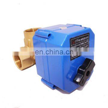 Miniature Electric Actuator Control L Flow T Flow 3 Way Motorized Ball Valve