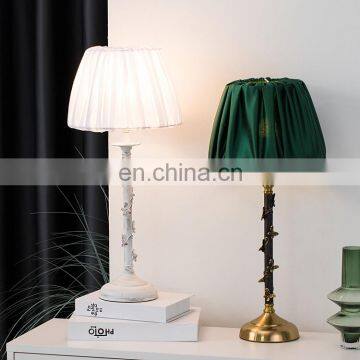 High Quality Antique Nightstand Lamp Wholesale Bedroom Decoration White Table Lamp photo-2