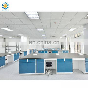 SGS Approved Laboratory Furniture Steel Work Bench With Cabinets photo-6