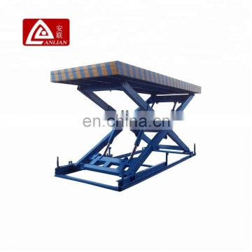 Scissors type hydraulic lifting work platform