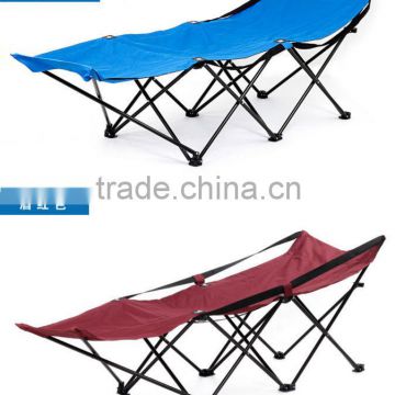 Foldable outdoor bed with steel tube and oxford fabric