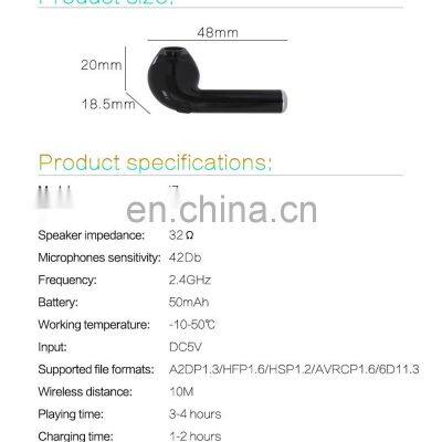 2021 NEWEST I7s TWS Wireless Earpiece BT 5.0 Earphones Headphones 2020 NEW Earbuds Headset Earphone for Smart Phone photo-5