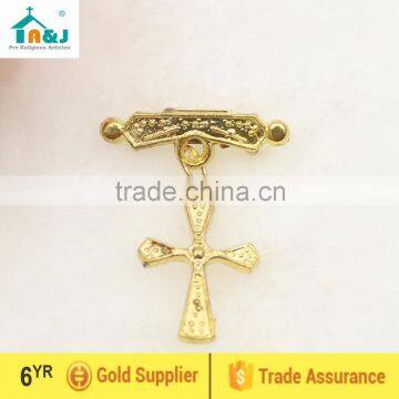 Cross lapel pin brooch