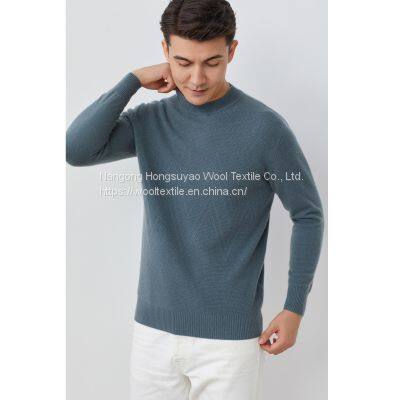 Men's Jumper Thick Winter Cashmere Knitted Sweater /Half Collar Jumpers Sweater photo-2
