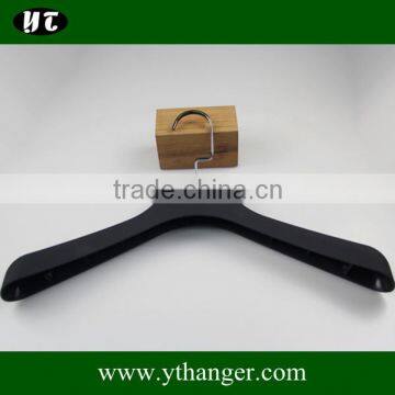 FP-865 Rubber Coated Plastic Jacket Hanger With Logo photo-2