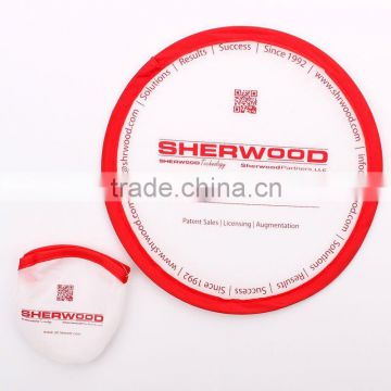 With matching pouch foldable nylon frisbee