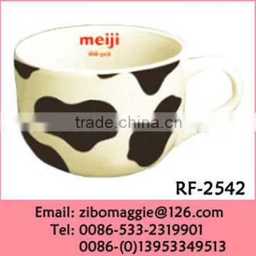 Personalized Custom Printed Ceramic Soup Cup and Drinking Cup for White Ceramic Cups Bulk