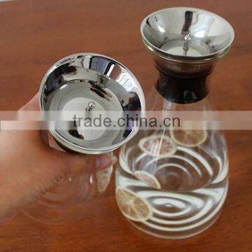 Hand Made Wholesale Borocilicate Glass Carafe photo-5