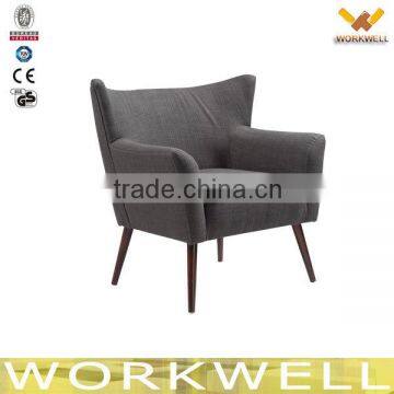 WorkWell modern new design high quality dining indoor chairs with Rubber wood legs Kw-D4224-1
