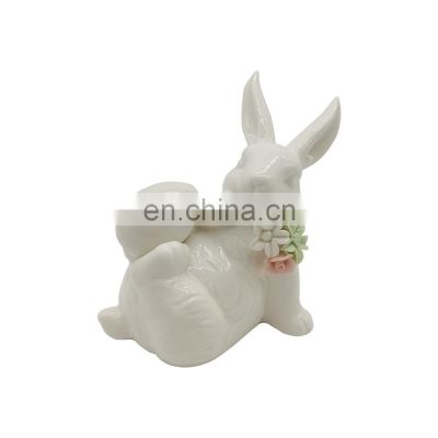 diy 2020 easter gift rabbit ceramic bunny arts decorating painted and crafts figure supplies for kids