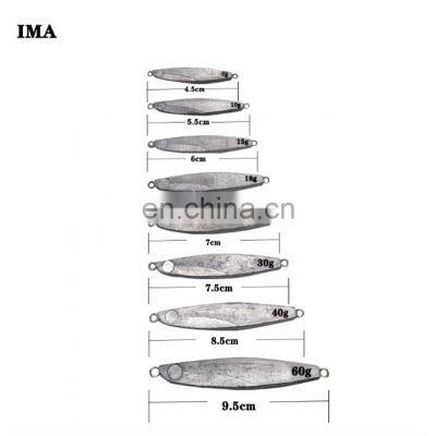 Amazon 5 Types 7g 10g 15g 20g 25g 30g 40g 60g High Quality Metal Lead Fish Lures Blanks Fishing Jigs Unpainted