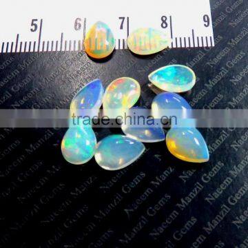 Ethiopian Opal 7x10 mm pear cabochon