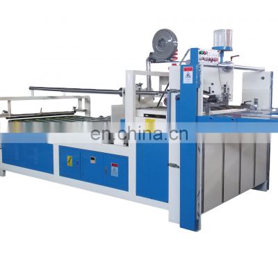 Hot sale semi-automatic flap pasting corrugated box folder gluer