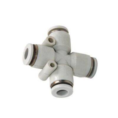 PZA 4mm/6mm/8mm/10mm/12mm/16mm 4 Way Cross Connector Pneumatic Hose Quick Fitting photo-5