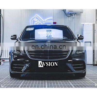 Top facelift conversion body kit include front/rear bumper assembly Maybach Grille for Mercedes Benz S-class W222 up to S450